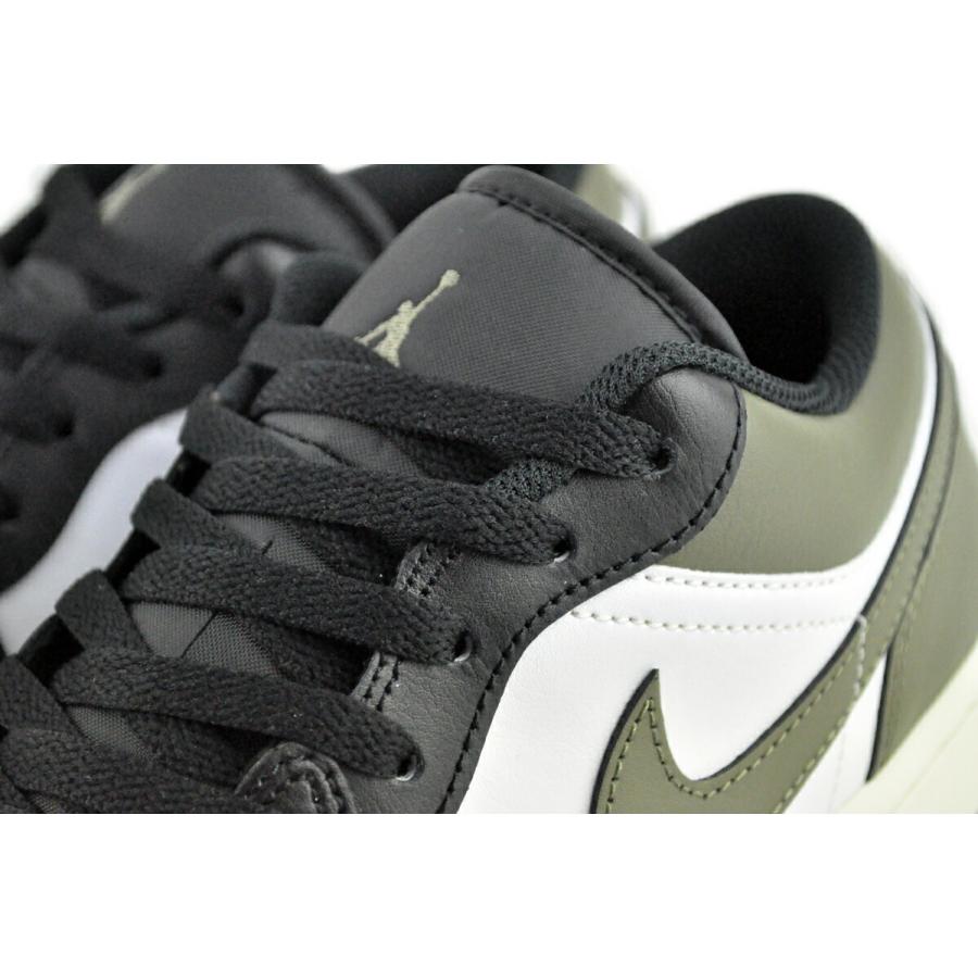 エア ジョーダン 1 NIKE AIR JORDAN LOW blk/wht-medium olive 553558