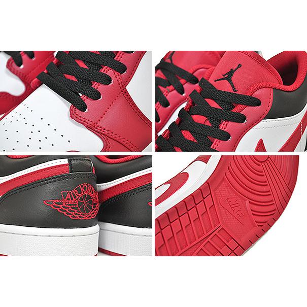 エア ジョーダン 1 NIKE AIR JORDAN LOW white/gym red-black 553558