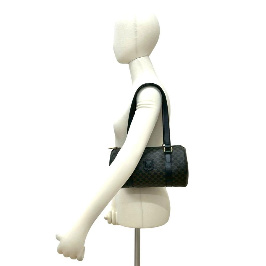 CELINE（セリーヌ） 極 美品 マカダム トリオンフ レザー ハンドバッグ