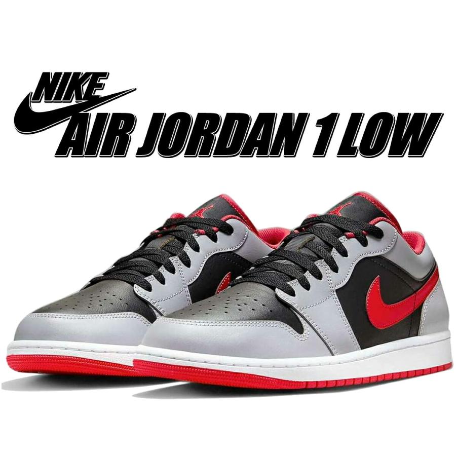 NIKE（ナイキ） エアジョーダン 1 ロー ブラック ファイヤーレッド