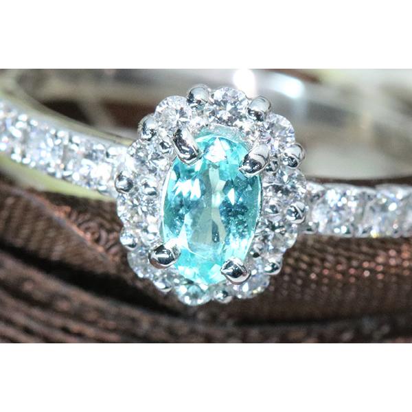 パライバトルマリン リング/指輪 0.350カラット プラチナ900 PT900