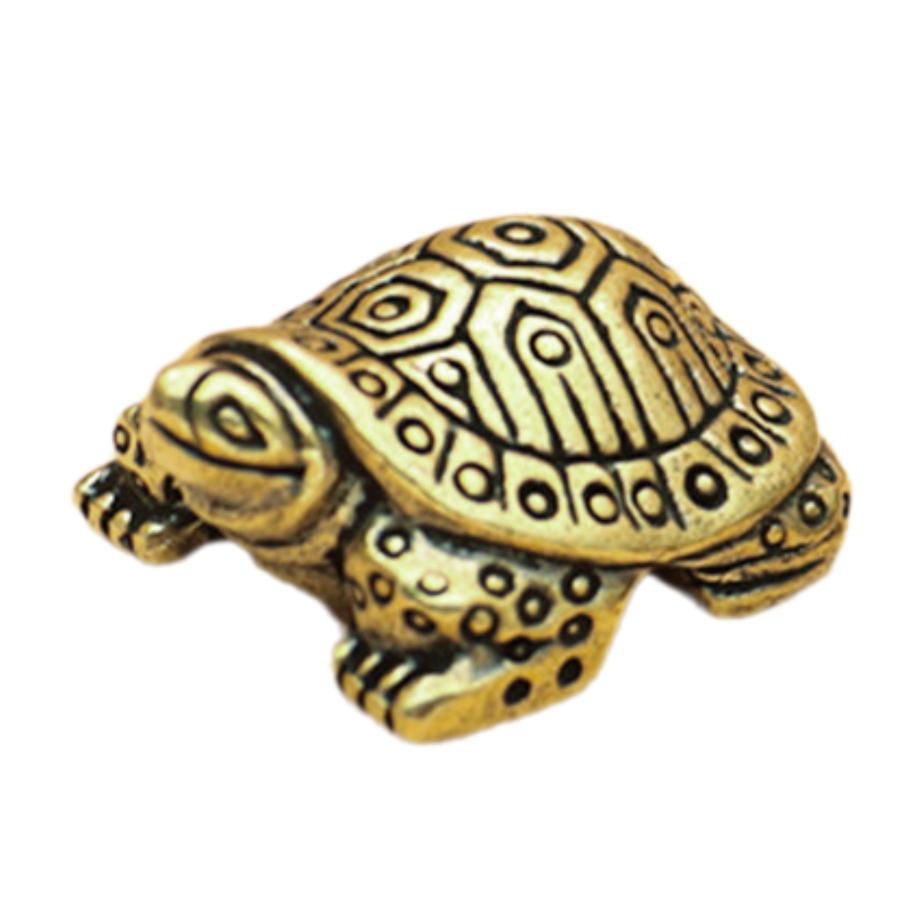 亀の置物 可愛い 金の亀 2.5cm 1個 インテリア ガーデニング 庭 玄関