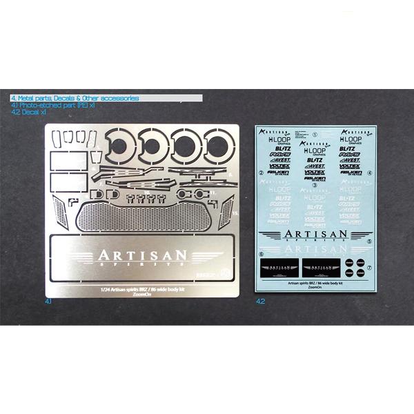 ZoomOn 1/24 Z055 アーティザンスピリッツ BRZ/86 ワイドボディキット