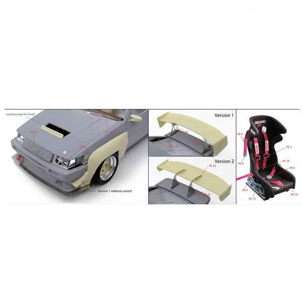 ZoomOn 1/24 Z206 ドリフトキング スーパーN2 AE86 パーツセット