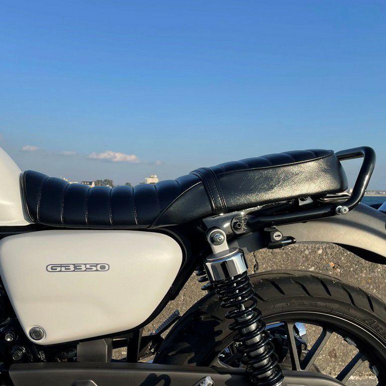 GB350 ゲル入りローシート タックロール 艶有ブラック GTRシリーズ
