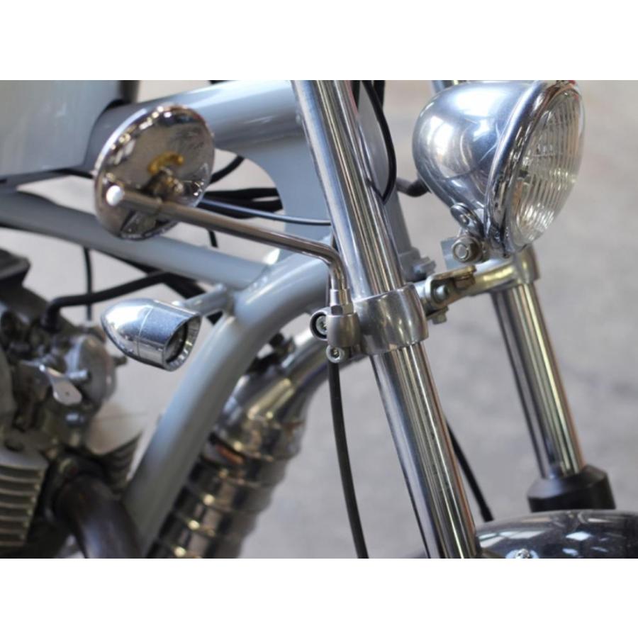 ヤマハ SR400/500 新型ニールックミラーブラケット モーターロック