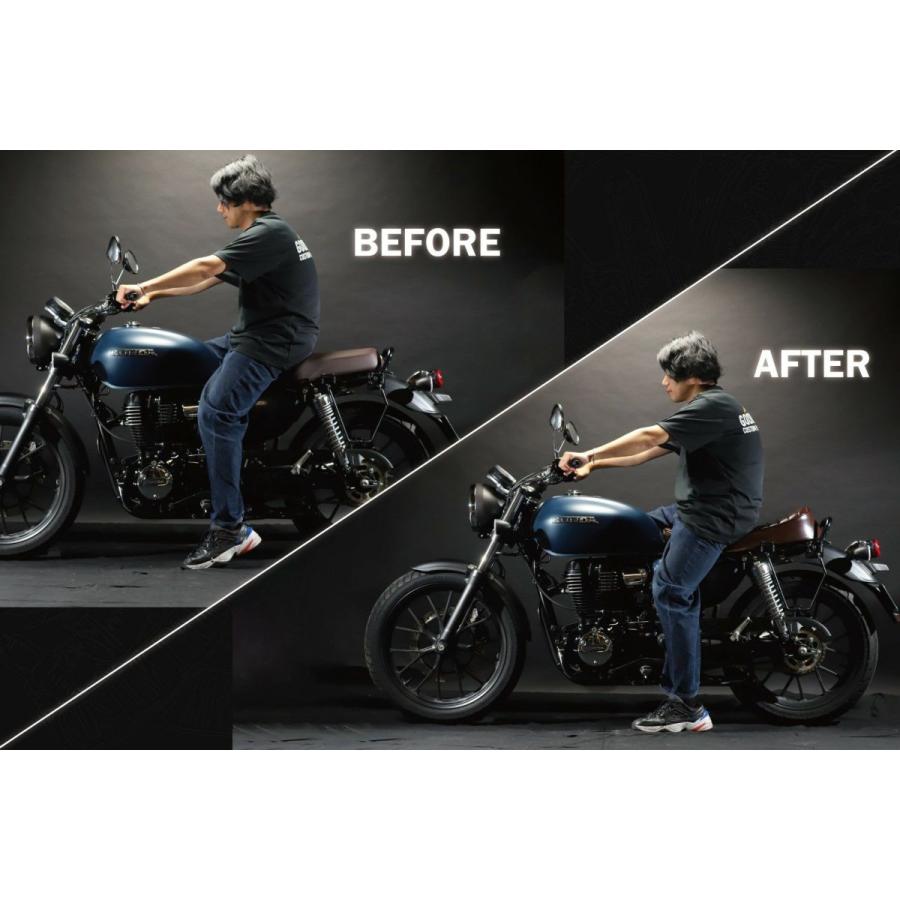 ホンダ GB350 シート タックロール ブラック 