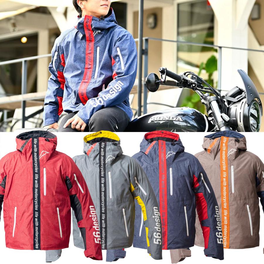 56デザイン ジャケット ウィンター アクシス バイク ウェア アウター