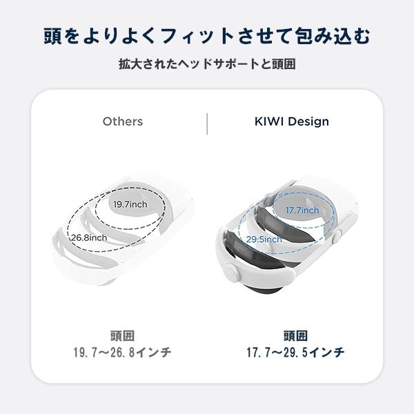 KIWI design MetaQuest2 ヘッドセット 【バッテリーストラップセット