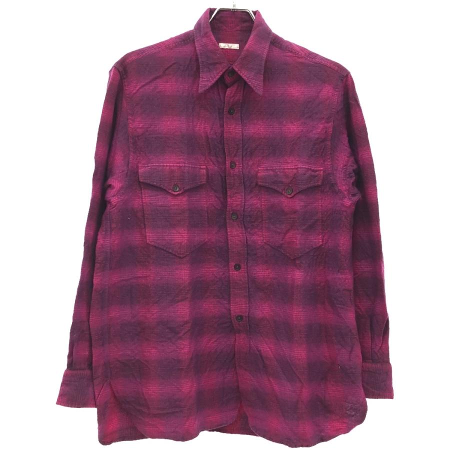 COMOLI（コモリ） 21AW ウールシルク ワークチェックシャツ U03-02010