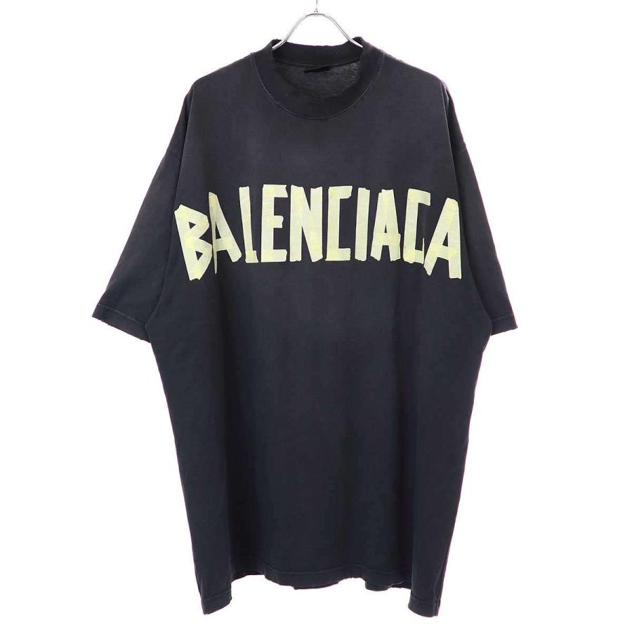 BALENCIAGA バレンシアガ Tape Type Medium Fit Tee テープロゴTシャツ