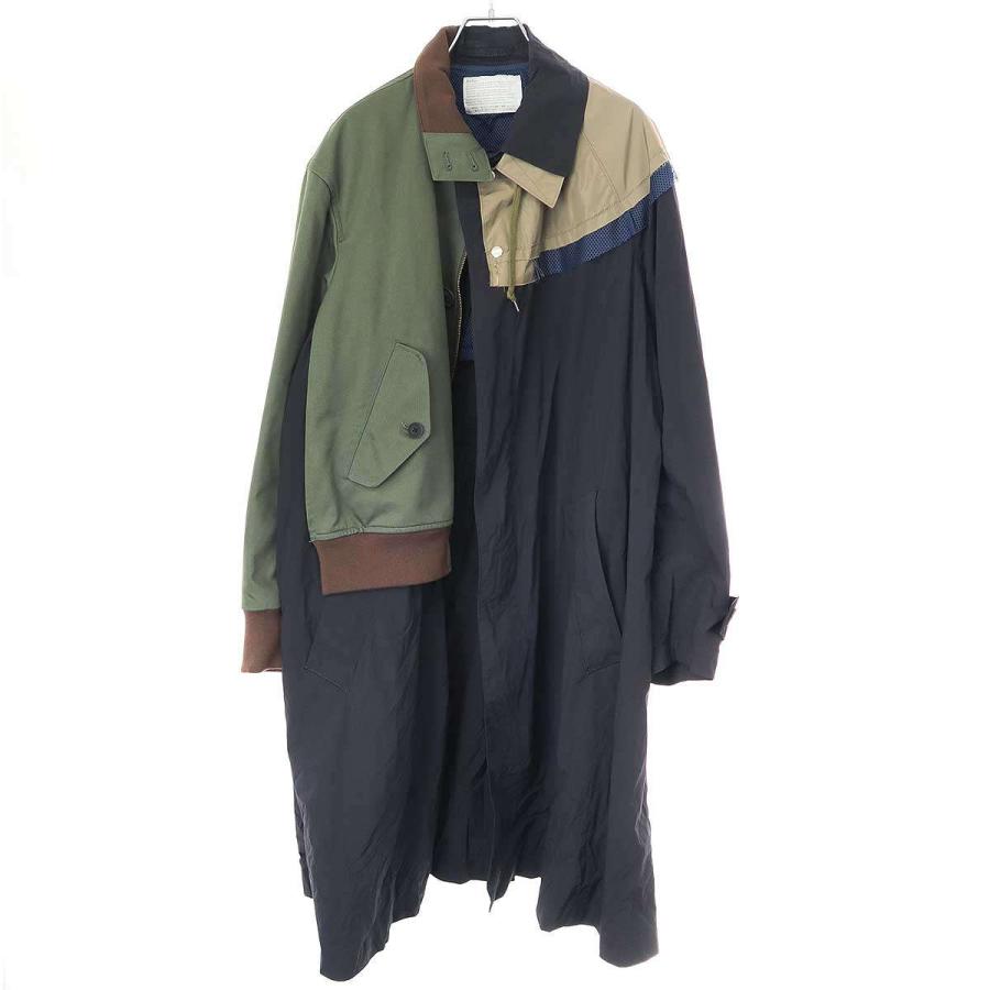 COLUR kolor カラー 22SS ドッキングデザインナイロンステンカラー