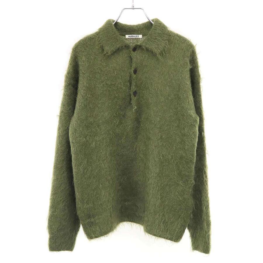 AURALEE（オーラリー） 25AW BRUSHED SUPER KID MOHAIR KNIT POLO