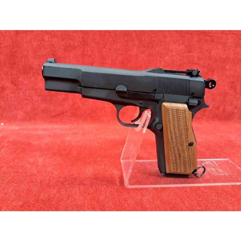 マルシン発火モデルガン ブローニングハイパワー ミリタリー HW 木製