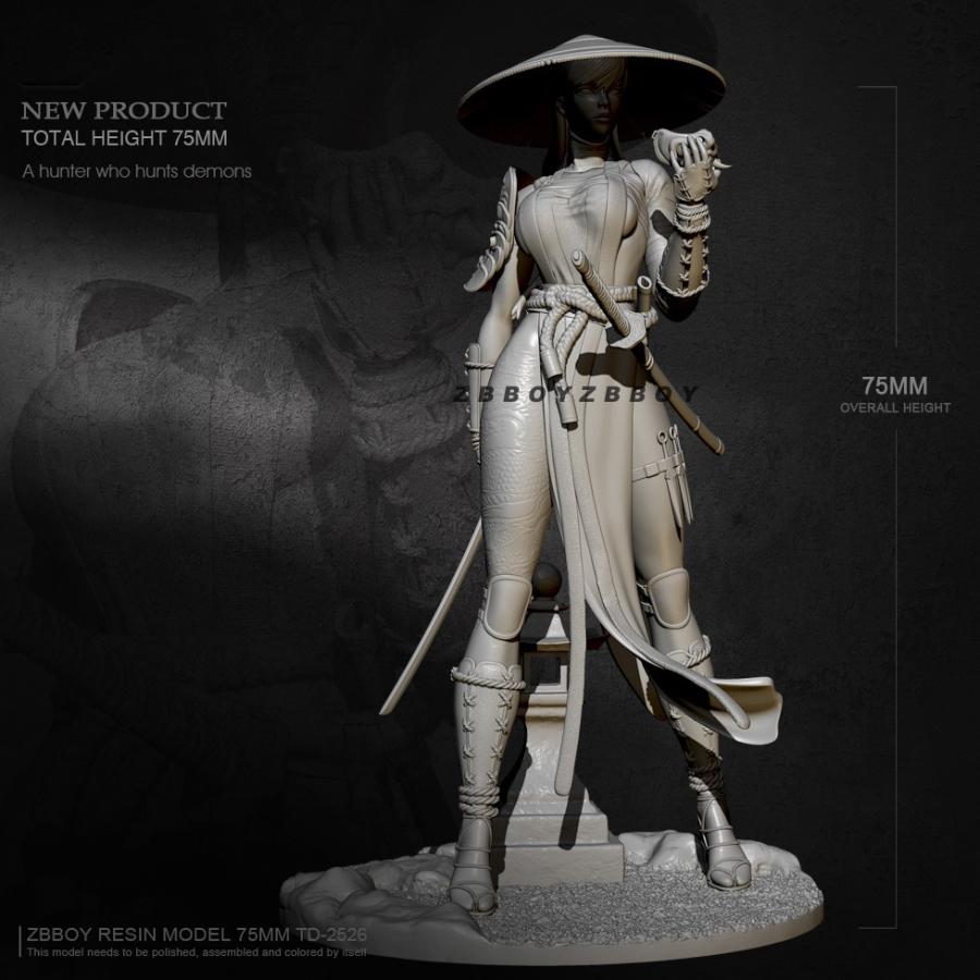 1/24 くノ一 女忍者 NINJA 未塗装 レジン製 組み立て キット