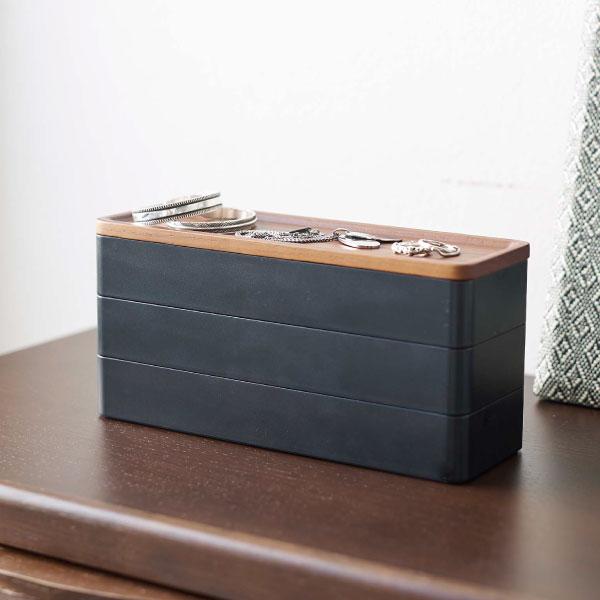 tower アクセサリーケース 天然木製 おしゃれ 小分けケース 大容量