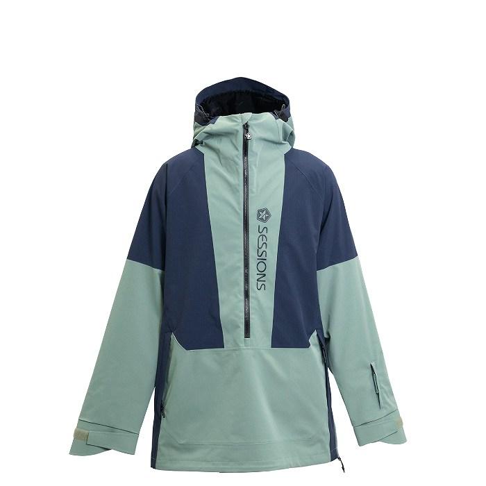 SESSIONS セッションズ SSFW250013 CHAOS PULLOVER JACKET PISTACHIO