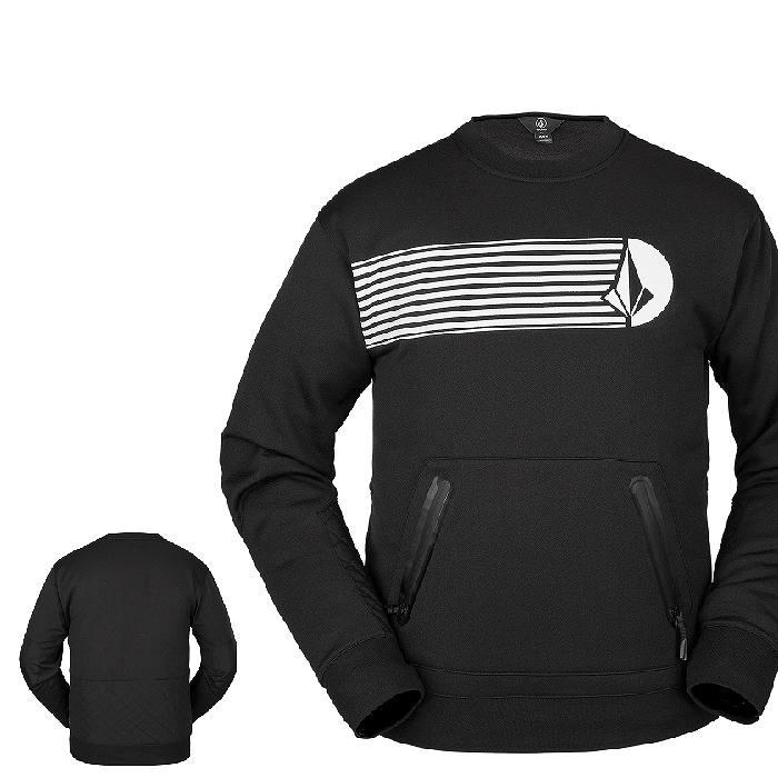 VOLCOM ボルコム ウェア LET IT STORM CREW 22-23 BLK メンズ