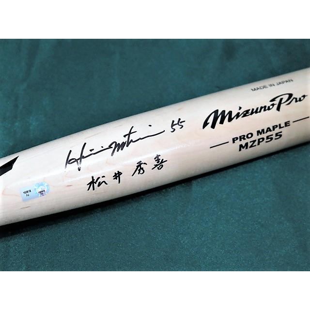 MS】松井秀喜日本語・英語ダブル直筆サイン試合モデルバット！検