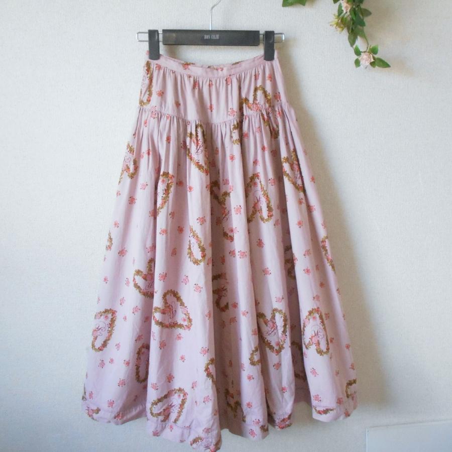 PINK HOUSE（ピンクハウス） スカート ギャザー ハートリース