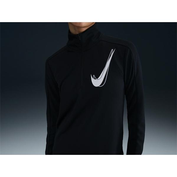 NIKE（ナイキ） NIKE Dri-FIT スウッシュ 1/2ジップ ランニング ミッド