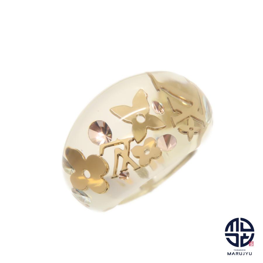 LOUIS VUITTON ルイヴィトン クリア×ゴールド LVパターン バーグアンク