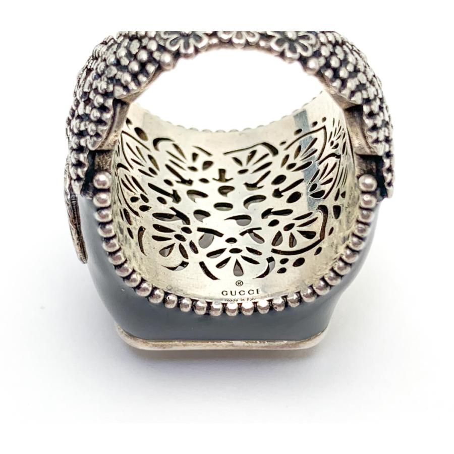 GUCCI（グッチ） SV925 シルバー クリスタルディテール シグネット