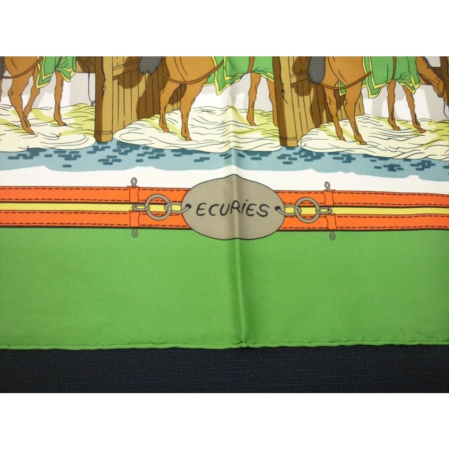 HERMES（エルメス） 【中古】美品 カレ90 ECURIES (厩舎) スカーフ 新