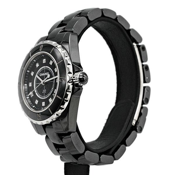 J12 シャネル CHANEL H1625 デイト 12PD ブラック セラミック/SS