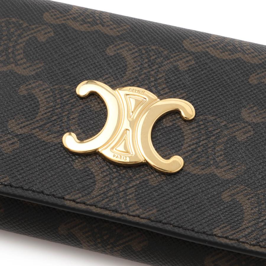 CELINE（セリーヌ） キーケース TRIOMPHE KEY CASE ブラウン