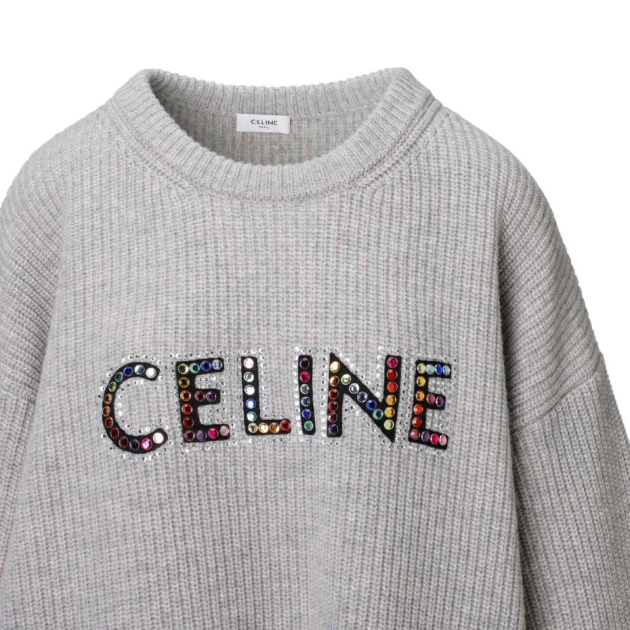 CELINE（セリーヌ） クルーネックニット セーター グレー メンズ 2ag77
