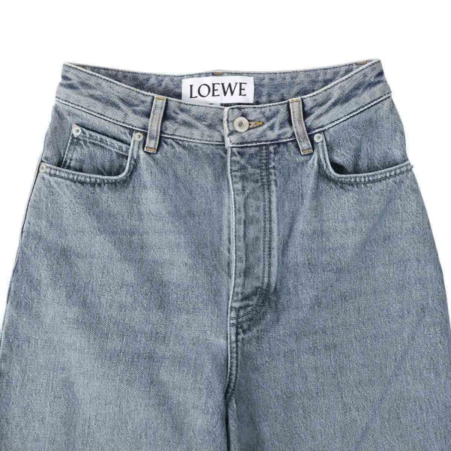 LOEWE（ロエベ） ボタンフライジーンズ HIGH WAISTED JEANS ブルー