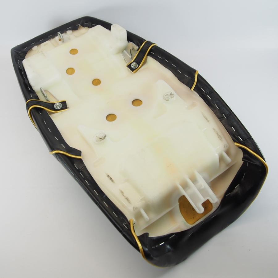 CB400SF NC39 NC42 チョビ三段シート 黒 金パイピング 全年式共用 加工