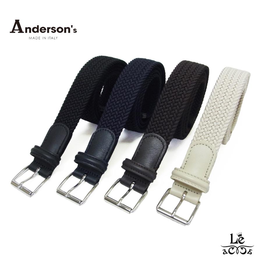 Anderson's（アンダーソンズ） メッシュベルト ラバー メッシュ ベルト
