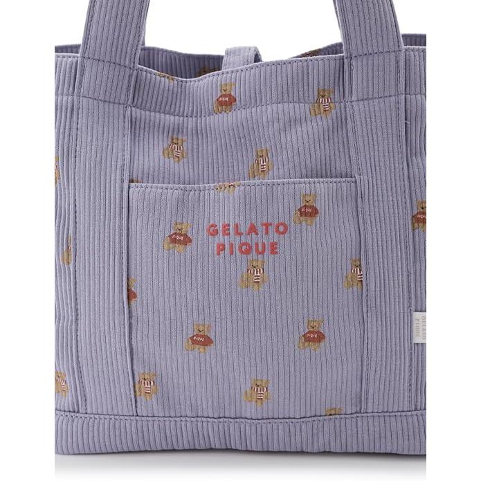 ジェラートピケ ジェラピケ 販路限定 HOLIDAY ベア柄ママバッグ