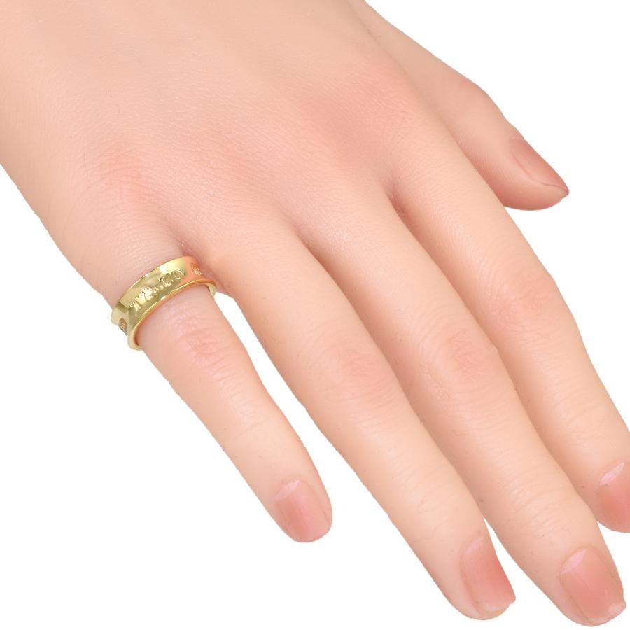 Tiffany 1837 新品同様 ティファニー リング 指輪 K18イエローゴールド