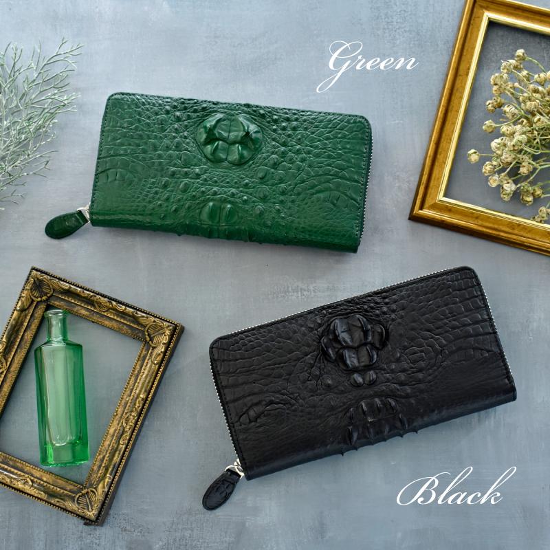 MGSABLE 長財布 クロコダイル メンズ ワニ革 鰐革 本物 小銭入れ