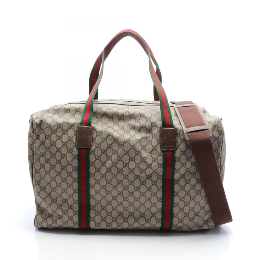 GUCCI（グッチ） ラージ ダッフルバッグ GGスプリーム シェリーライン