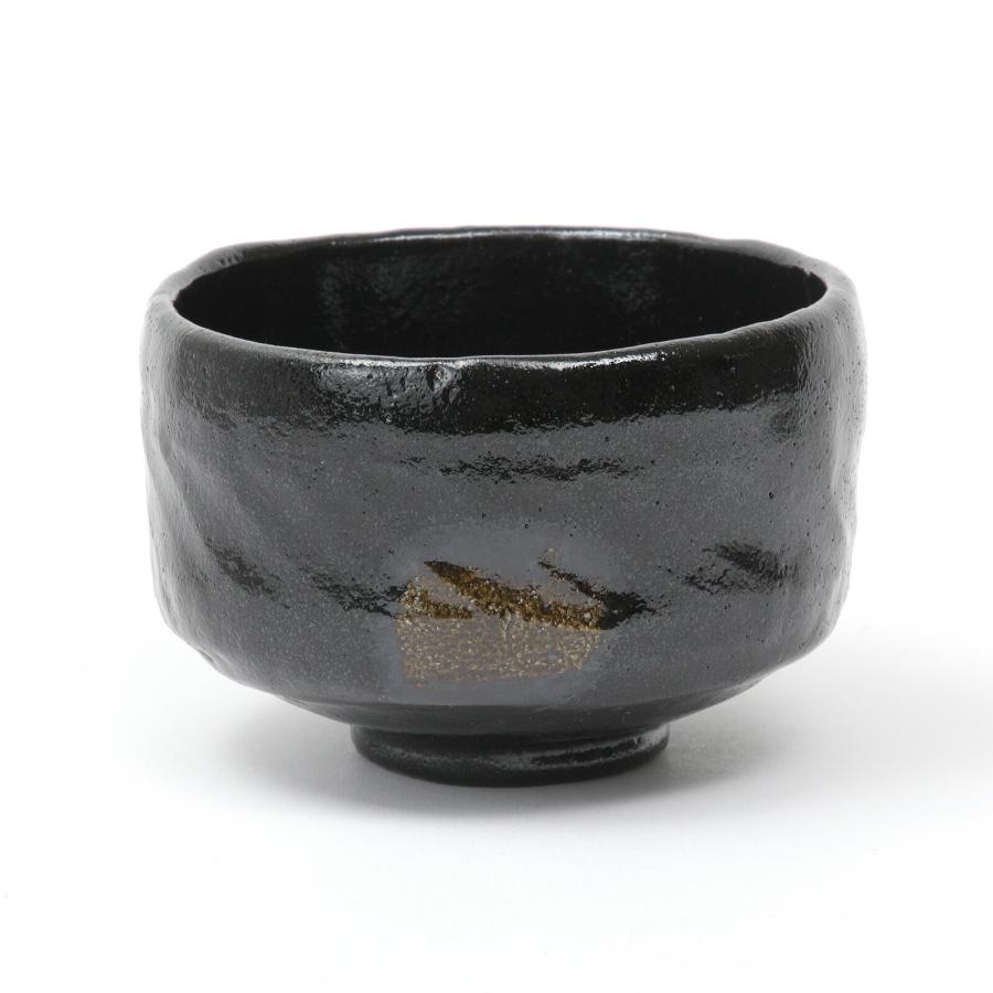 京都清水焼 楽茶碗 上茶わん 黒楽 お抹茶碗 茶道 表千家 裏千家 お濃茶