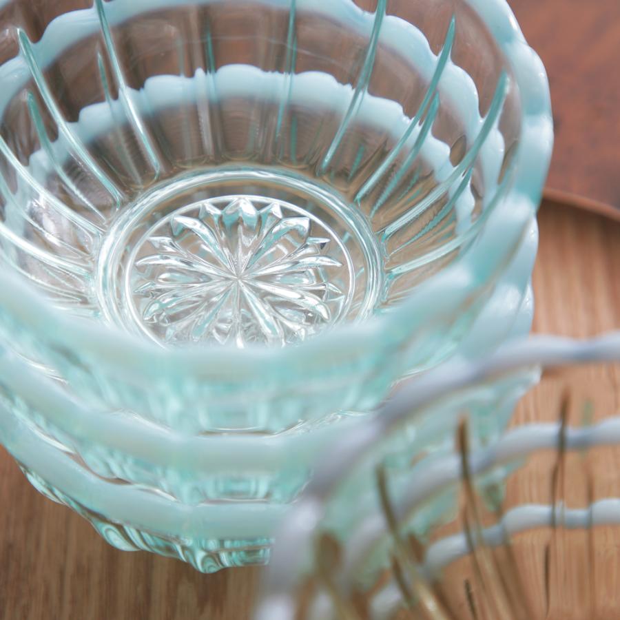 2個で送料無料 廣田硝子 雪の花 ひめ鉢 ガラス レトロ 夏 日本製