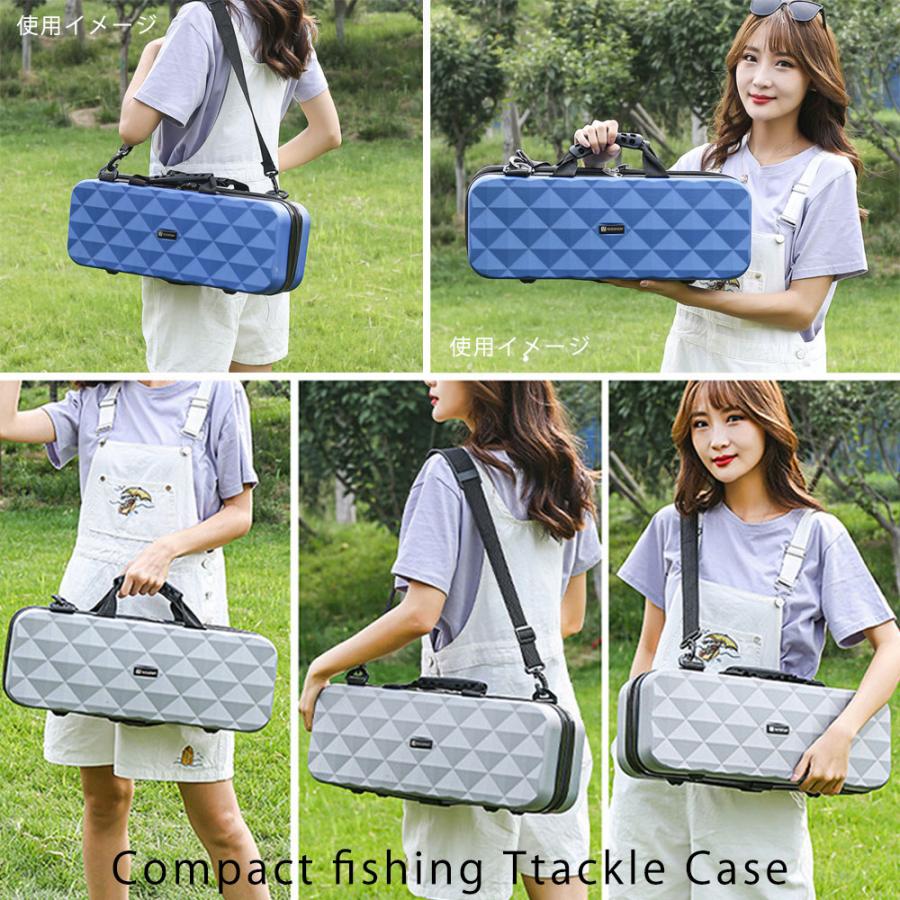 ロッドケース 釣り 防水 ABS樹脂 ハードロッドケース タックルケース