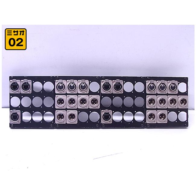 ☆パッチパネル 3Uラックサイズ・XLR/LAN パッチ盤/パッチベイ