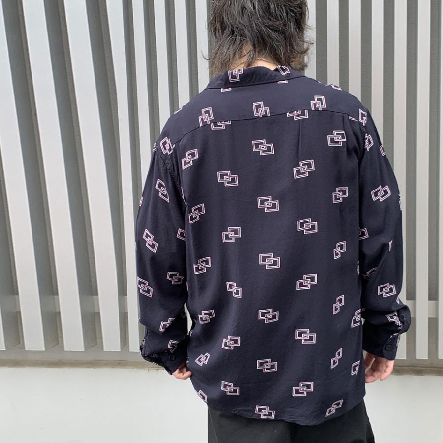 TOWNCRAFT（タウンクラフト） レーヨンシャツ ATOMIC PRINTED LOOP