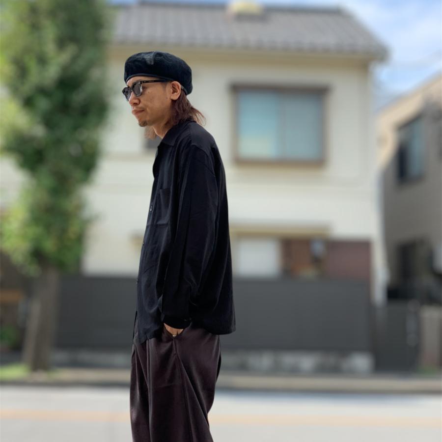 TOWNCRAFT（タウンクラフト） レーヨンシャツ 50S BLACK LOOP COLLAaR
