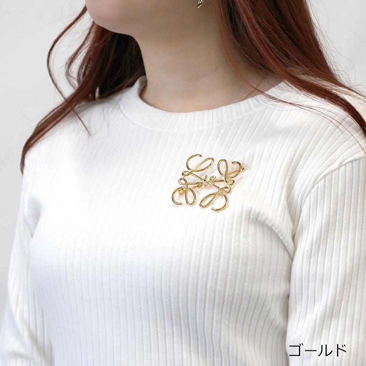 LOEWE（ロエベ） [新品/ラッピング済] ブローチ アナグラム ゴールド