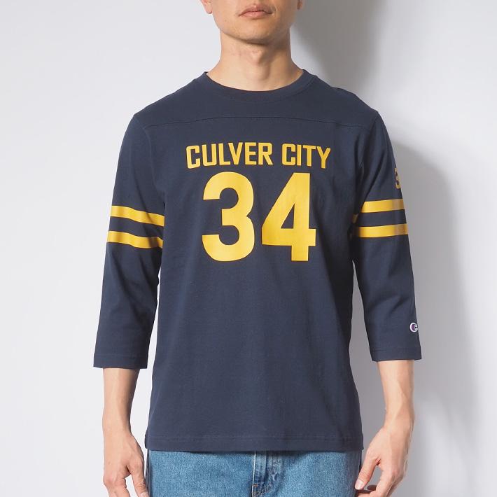 Champion（チャンピオン） ロンT 七分袖 フットボール Tシャツ