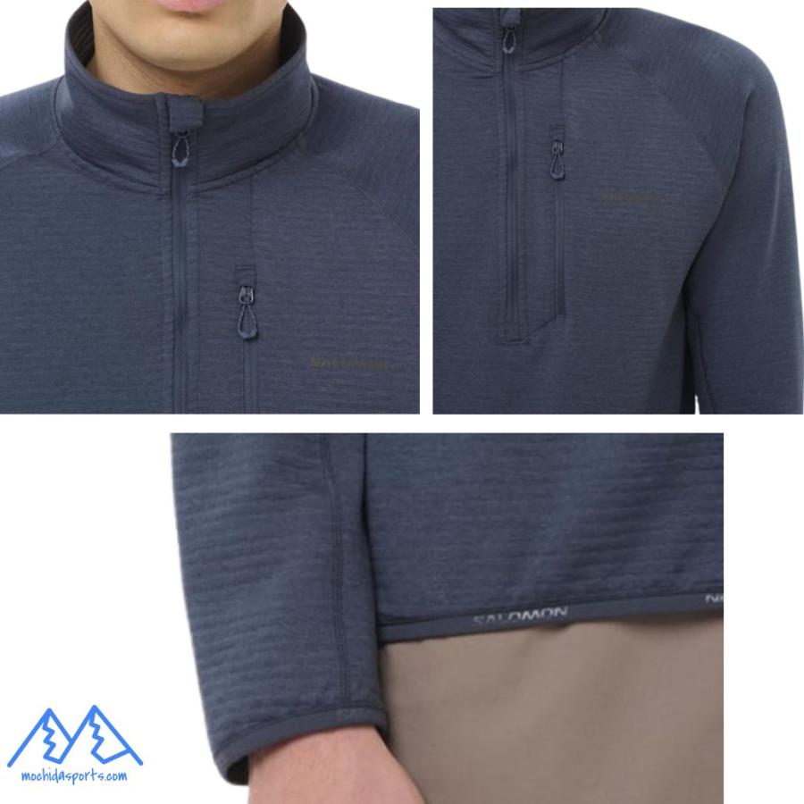 美品 MARK&LONA ハーフジップフリース 裏起毛 36 日本製 美品