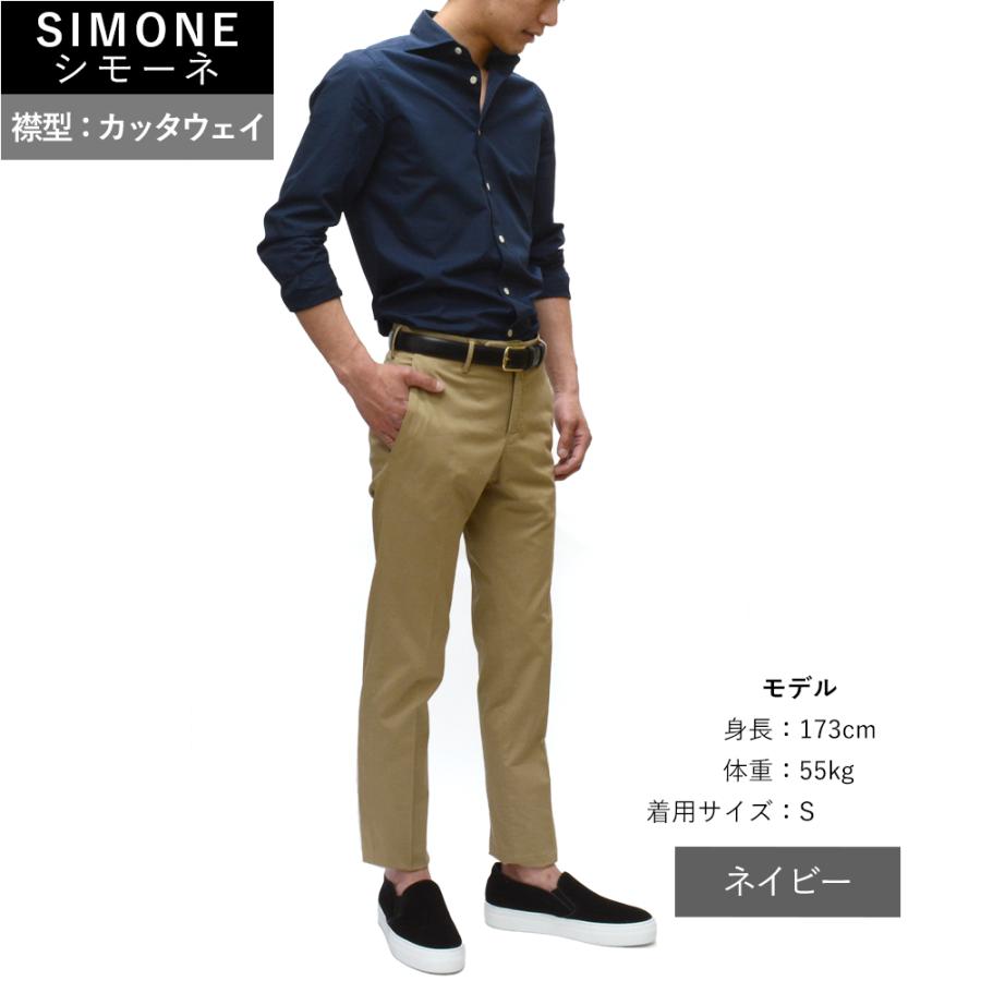 お値下げしました!フィナモレ ライトポプリンシャツ ALUMO社製 国内正規品 Finamore（フィナモレ） <選べる2つの襟> 通年 ALUMO社製 スイス高級