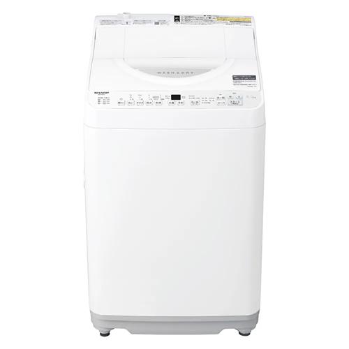 SHARP（シャープ） ES-TX6J-W タテ型洗濯乾燥機 ホワイト系 洗濯6.5kg