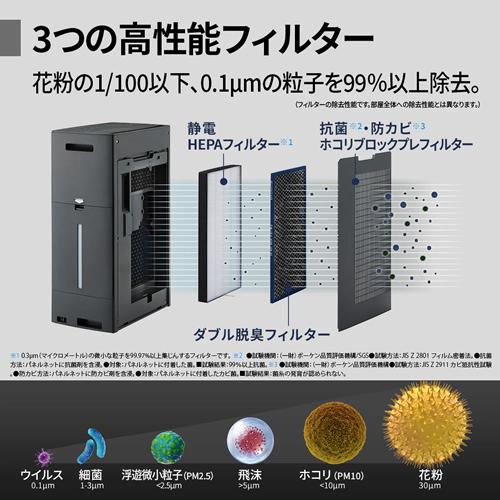 SHARP（シャープ） KI-TX75-H 加湿空気清浄機 グレー 空清〜34畳 加湿